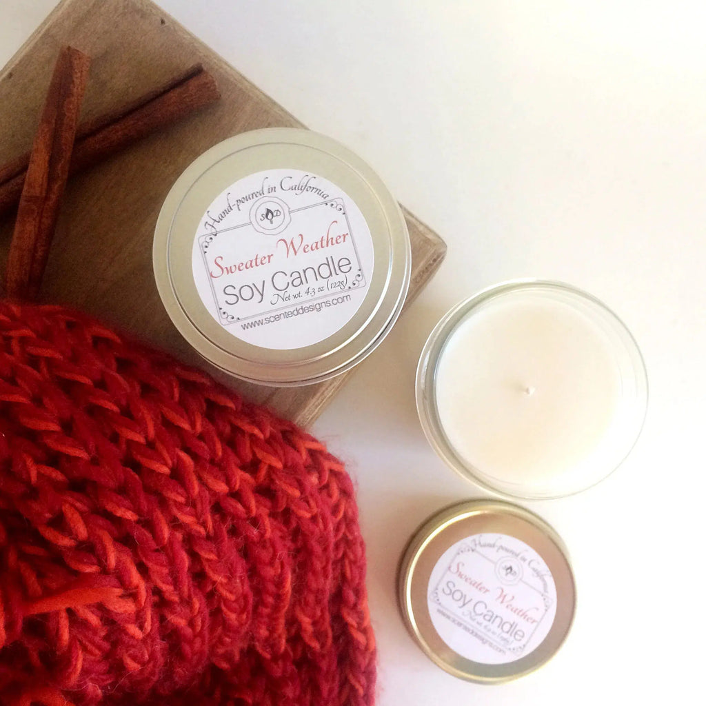 Sweater Weather Soy Candle | Travel Tin