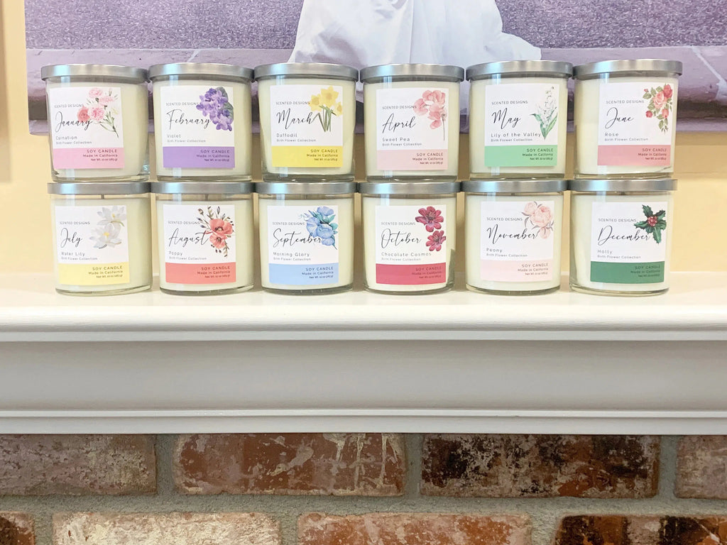 Birth Flower Candles Collection - Mothers Day Gift