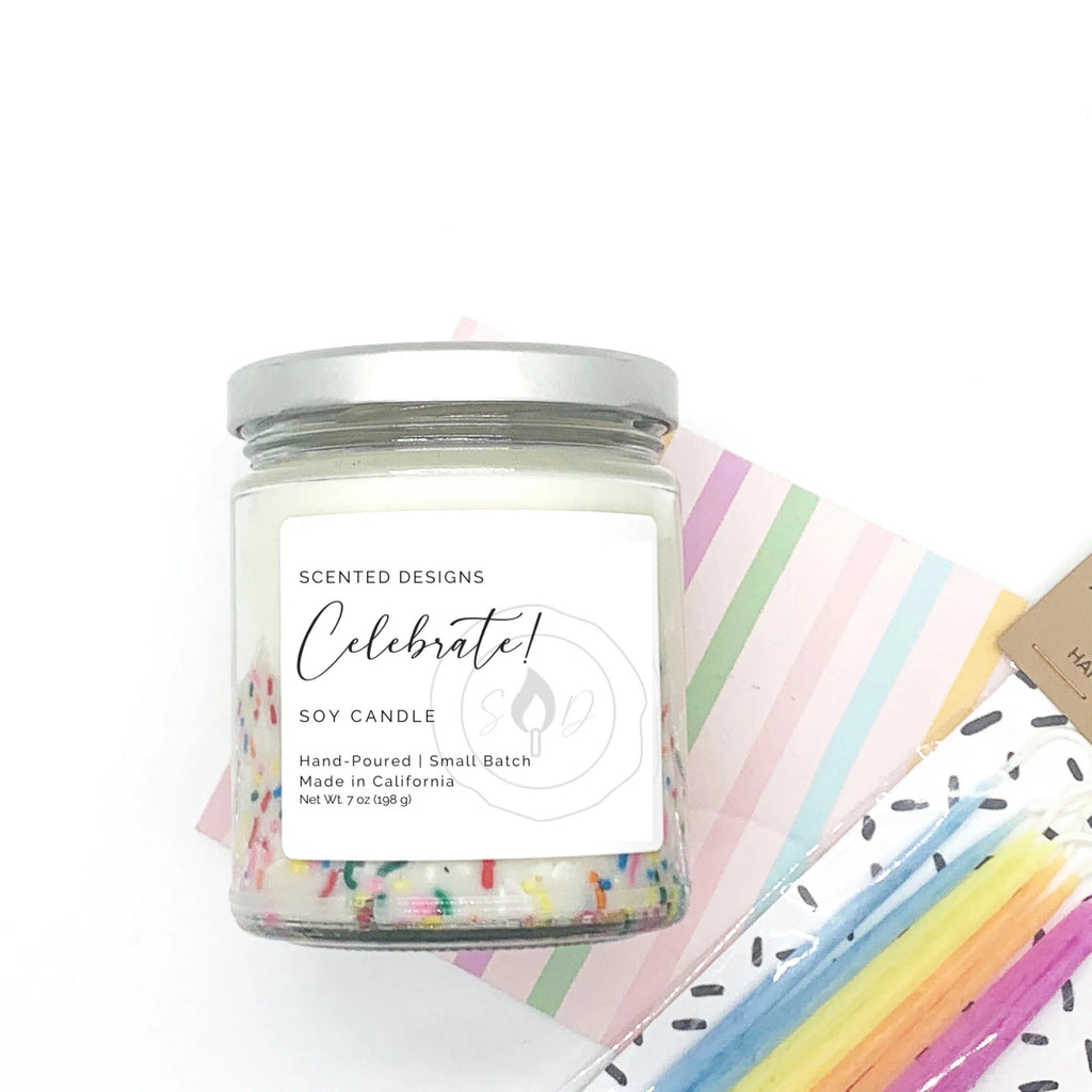 Celebrate Soy Candle with Sprinkles