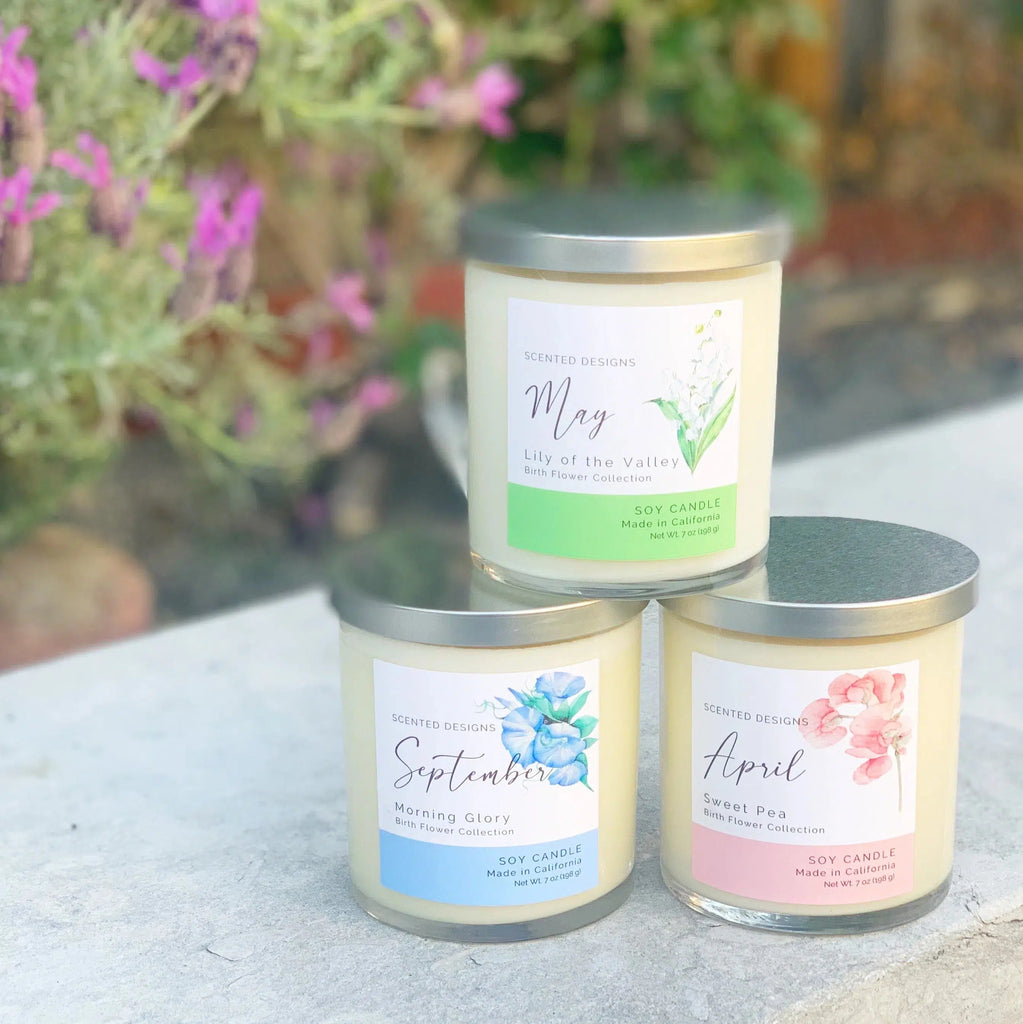 Birth Flower Candles Collection - Mothers Day Gift