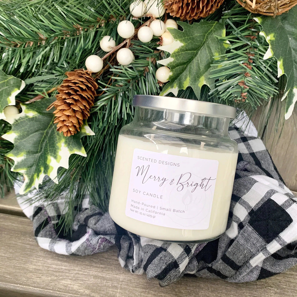 Merry & Bright Apothecary Jar Candle