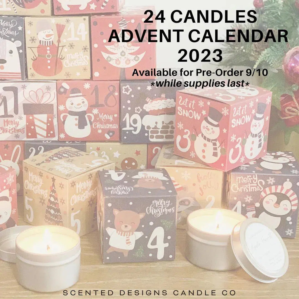 Advent Calendar Candles - Set of 24