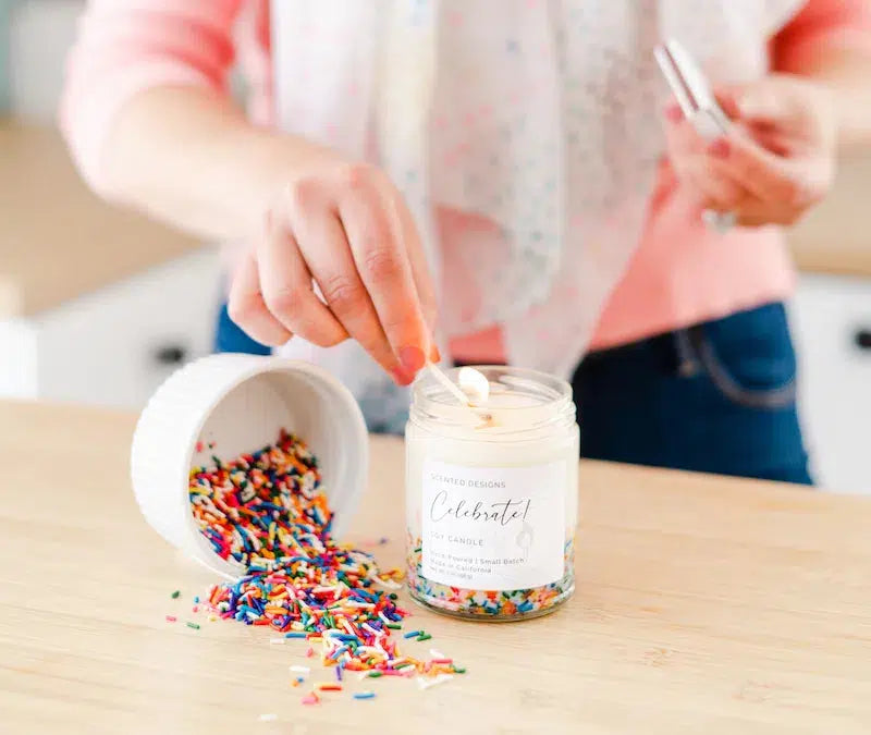 Celebrate Soy Candle with Sprinkles