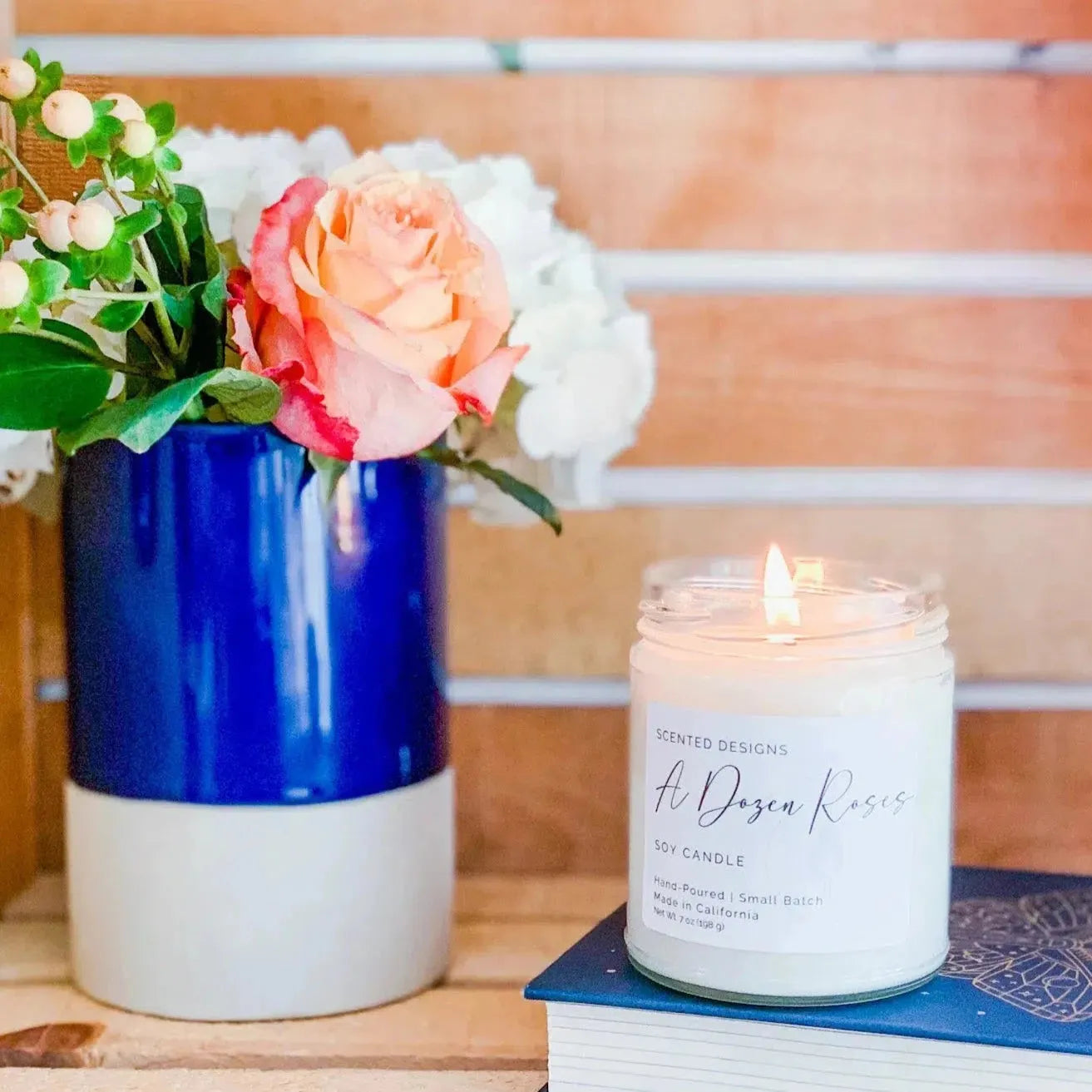 A Dozen Roses Soy Candle | San Jose California | Scented Designs