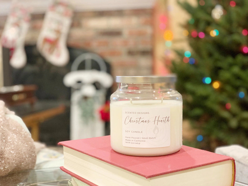 Christmas Hearth Apothecary Jar Candle