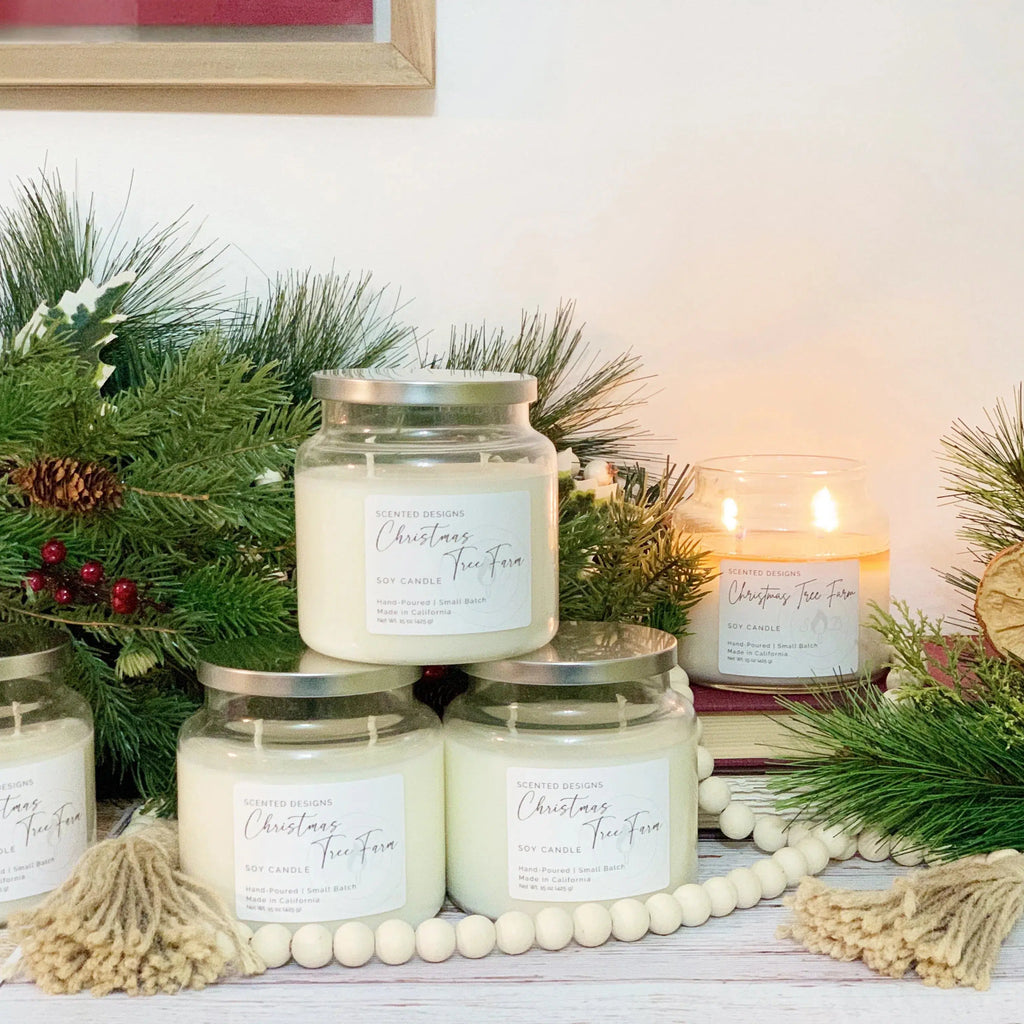 Christmas Tree Farm Apothecary Jar Candle