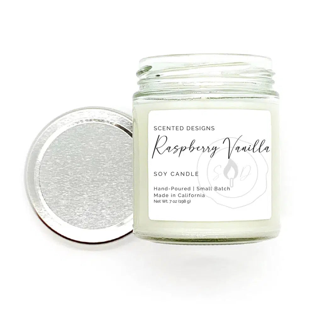 Raspberry Vanilla Soy Candle | Signature Jar